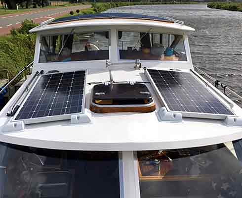 Zonnepaneel motorboot glas 200W